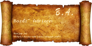 Bozó Adrienn névjegykártya