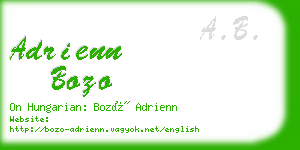 adrienn bozo business card
